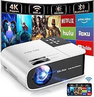 Портативный проектор Alto & Bass AudioVisual W35 1080P Full HD 5G Wi-Fi и Bluetooth с поддержкой 4K