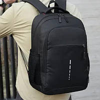 Мужской рюкзак плотный вместительный повседневный городской для Парня непромокаемый спортивный черный Norden