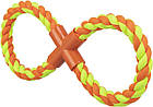 Іграшка для собак канат-вісімка плетена 35 см Trixie (колір в асортименті), фото 2