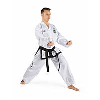 Добок для теквондо ІТФ із білим коміром Daedo DAN ITF TA 10815 TWILL костюм форма одяг для бойових мистецтв
