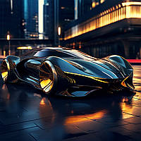 Картина на полотні "Futuristic Car"