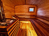 Дерев'яна мобільна Баня-Квадро "Трансформер" 7 метрів. Стіл трансформується у ліжко, фото 3