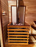 Дерев'яна мобільна Баня-Квадро "Трансформер" 7 метрів. Стіл трансформується у ліжко, фото 5