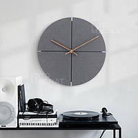 Часы настенные кварцевые "Nordic Graphite" - часы для дома и офиса в скандинавском стиле, бесшумные, 28*28 см