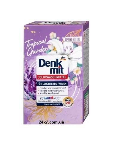 Порошок для прання Denk Mit Tropical Garden для кольорових речей 1.3 кг 20 прань