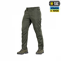 Тактические штаны M-TAC SAHARA FLEX LIGHT ARMY OLIVE, мужские военные штаны рип-стоп олива для зсу