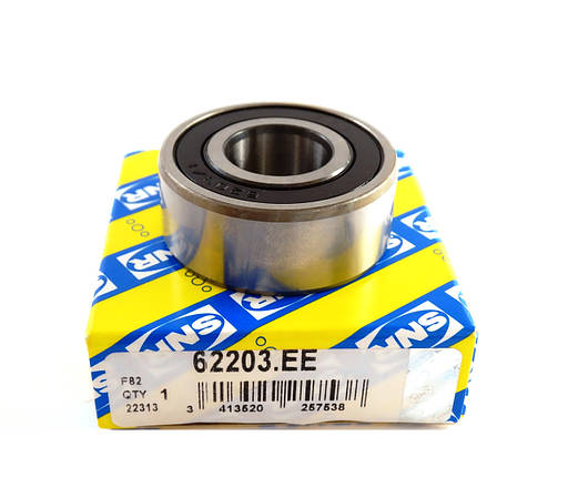 Підшипник 62203 2RS SNR Франція, розмір 17x40x16, фото 3
