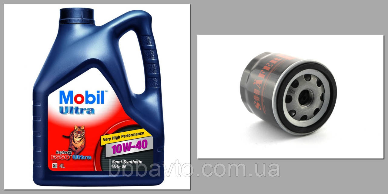 Комплект для TO DAEWOO LANOS 1.5-1.6 (Олія Mobil + Фільтр 1 шт), фото 1