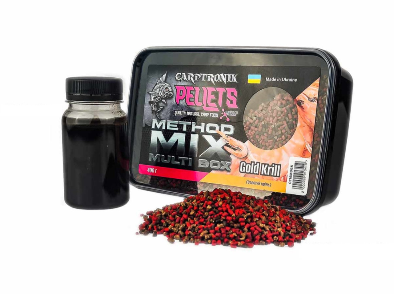Пелетс Carptronik Method mix Multi Box, 400g (Ліквід Золотий кріль 100g)