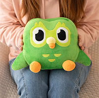 М'яка іграшка Сова Duolingo 30 см Мультяшна плюшева іграшка