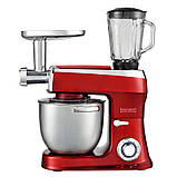 Кухонний комбайн Royalty Line потужністю 2100Вт (тістоміс, м'ясорубка, міксер,блендер). Виробник Німеччина, фото 2