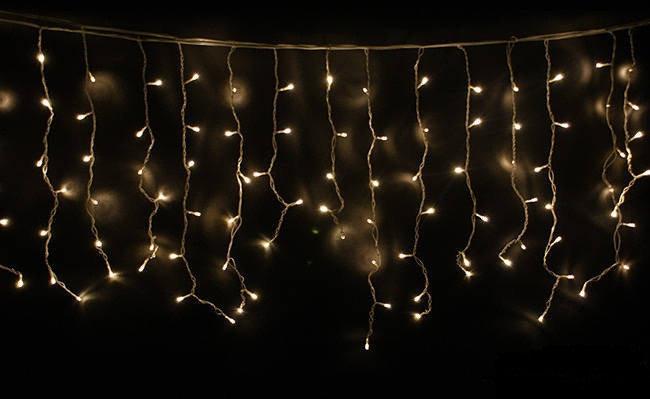 Гірлянда світлодіодна sople завіса (штора) 500 led довжина 16 метрів тепла white + перехідник
