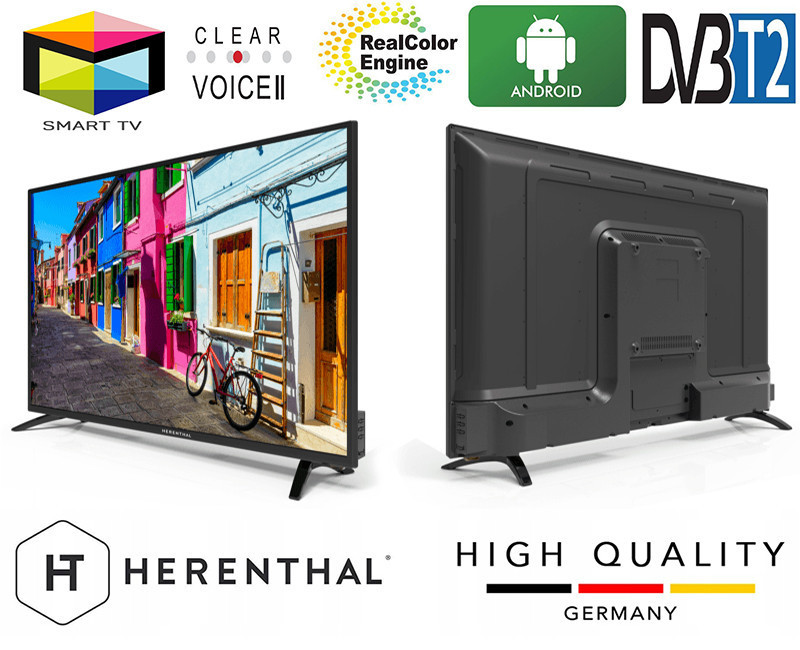 Телевизор Herenthal led smart tv 43", фото 1