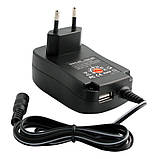 Універсальний блок живлення MANUAL-30W 3-12 V 3,1 A з перехідниками + USB для ноутбука, планшета, телефона, фото 6
