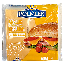 Сир тостовий чеддер Полмлек Polmlek cheddar 130g 26шт/ящ (Код: 00-00014534)