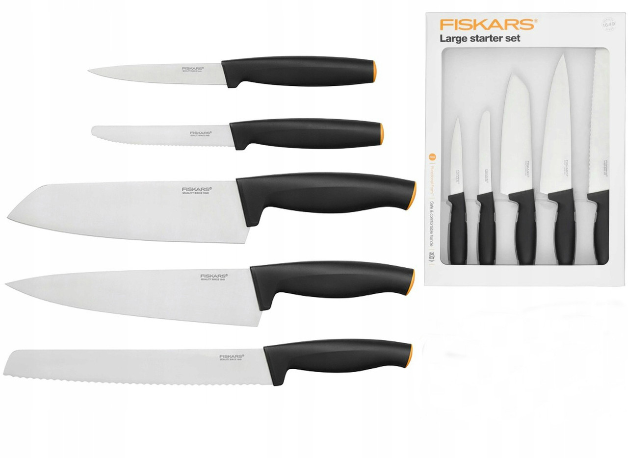 Набір кухонних ножів Fiskars Functional Form 5 шт 1014201