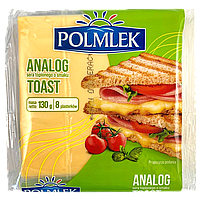 Сир тостовий Полмлек Polmiek toast 130g 26шт/ящ (Код: 00-00013204)