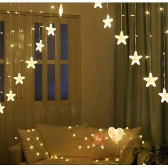 Гірлянда V-подібна (зоряна завісу) 3 метри 136LED 220В Warm white