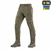 Тактические штаны M-TAC RUBICON FLEX DARK OLIVE, прочные зеленые универсальные брюки м-так для военных ВСУ