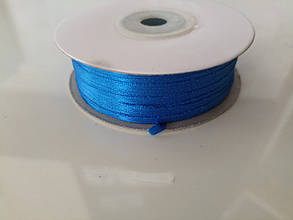 Стрічка атласна 3мм синій електрик