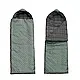 Теплый спальный мешок на флисе -10 хаки 215 х 75, летний спальный мешок трансформер с капюшоном - фото 2 - id-p2218584102