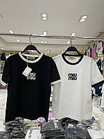 Женская футболка miu miu ( onesize xs-m)