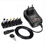 Універсальний блок живлення MANUAL-30W 3-12 V 3,1 A з перехідниками + USB для ноутбука, планшета, телефона, фото 10