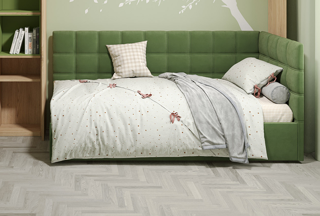 Ліжко кутове Леон без механізму 120х190 TM Matroluxe, фото 1
