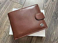Качественный мужской кожаный кошелек с блоком для документов ST Leather