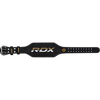 Пояс для тяжелой атлетики 4 RDX Inc Limited WBS-4RB-M, кожаный, Black Gold, M, Land of Toys