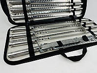 Шампури в чохлі чоловікові Набір шампурів для м'яса та люлюля-кебаб HAPPY DAYS