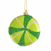 Елочная игрушка YES! Fun Зеленые мечты шар зеленый 8 см (973245)