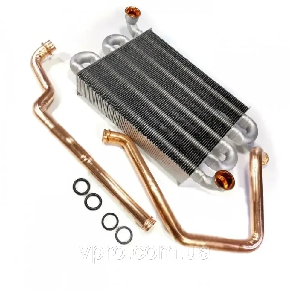 Первинний теплообмінник у зборі на газовий котел Chaffoteaux ALIXIA, PIGMA ULTRA 65119090, фото 1