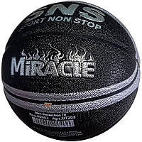 Мяч баскетбольный SNS MIRACLE (№7, композитная кожа) черный U7203