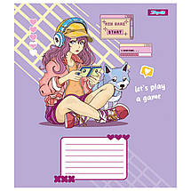 Набір зошитів 12арк. клітинка 1Вересня Anime girl, уп.25шт. (767183), фото 4