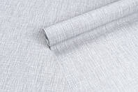 Обои под ткань шелкография виниловые на флизелине Vinil Textile СШТ 4-1559 светло-серый (1,06х10,05 м)
