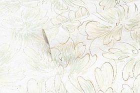 Метрові шпалери з квітами вінілові на флізеліні Vinil Pure DHL-1652/3 жовто-салатовий (1,06х10,05 м)