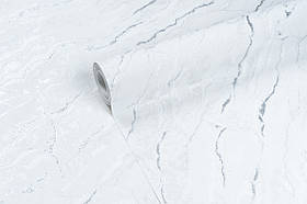 Шпалери під мармур для залу та спальні вініл на флізі Vinil Lagoona DHL-1651/1 білий (1,06х10,05 м)