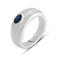 Серебряное кольцо OgoSilver с натуральным сапфиром 0.6ct, вес изделия 5,53 гр (2140566) 18.5 размер