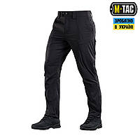 Тактические штаны M-TAC SAHARA FLEX LIGHT BLACK, мужские военные черные штаны рип-стоп для полиции и спецслужб