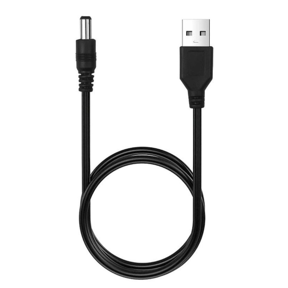 Кабель живлення дріт для WI-FI роутера USB DC 5V шнур від повербанку чорний, фото 1