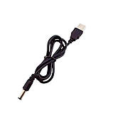 Кабель живлення дріт для WI-FI роутера USB DC 5V шнур від повербанку чорний, фото 2