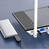 Кабель живлення дріт для WI-FI роутера USB DC 5V шнур від повербанку чорний, фото 10