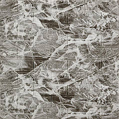 Панель стінова 3D 700х770х2мм (061-2) Мармур Чорний SW-00001912