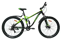 Велосипед Cross 29*3" Apache 2024 Рама-18" black-green