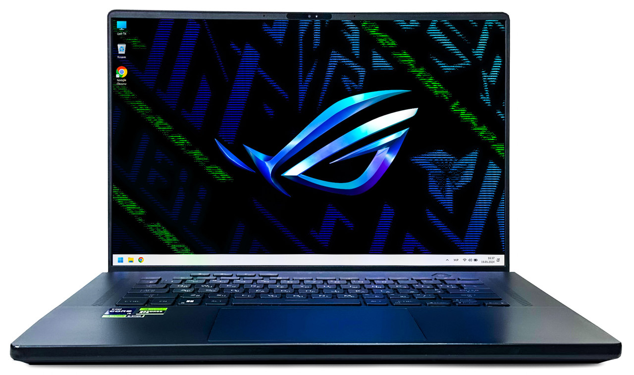 Ноутбук Asus ROG Zephyrus M16 GU604VI: Core i9-13900H / DDR5 32 ГБ / RTX 4070 /SSD 1 ТБ /16" QHD+