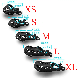 Пластиковий Пояс вірності Кобра black XS STF 310-036b, фото 4