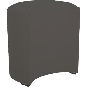 Пуф дитячий BNB Півмісяць темно-сірий (Колір: Флай 8833). Для садочка, шкоди, кімнати відпочинку, магазина дитячого одягу / взуття