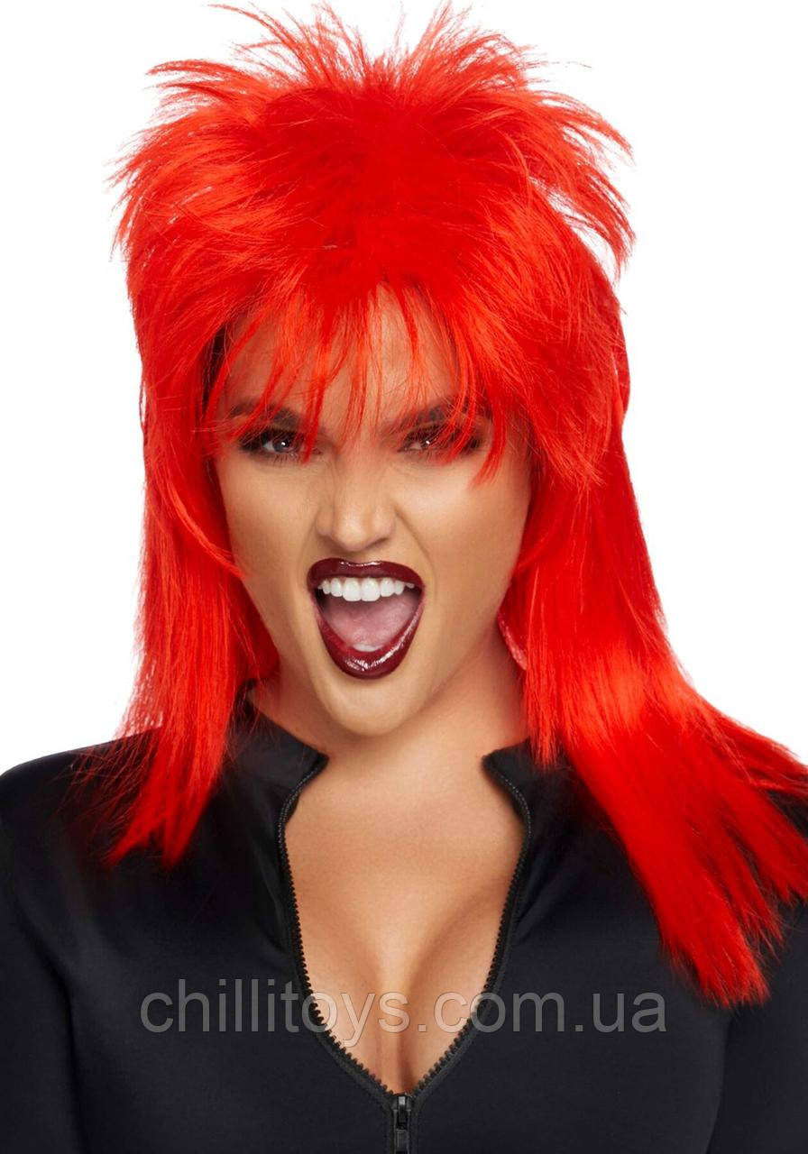 Перука рок-зірки Leg Avenue Unisex rockstar wig Red, унісекс, 53 см SO7939