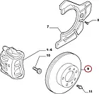 Гальмівний диск передній 280х24 Fiat Ducato, Peugeot Boxer, Citroen Jumper 4 (14-...), 51728377, 1607872080, Fast, Італія, фото 2